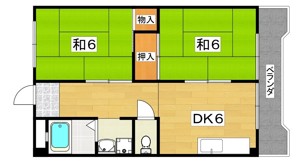 清和コーポ 間取り
