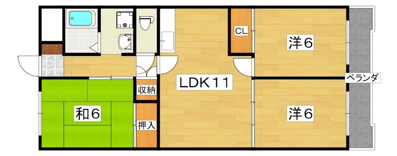 メゾンモンソレーイユ 間取り
