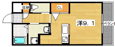 シャンテー中宮Ⅲ 間取り