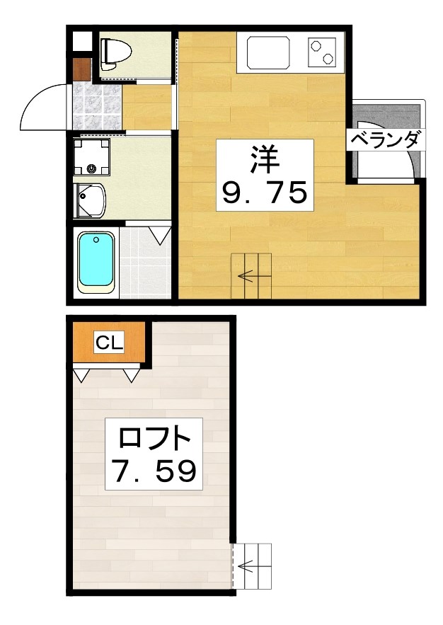 F８石津 間取り