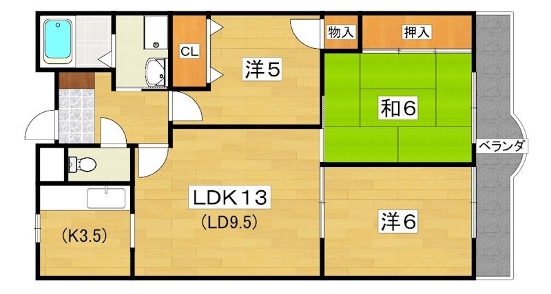 マンション新屋 間取り