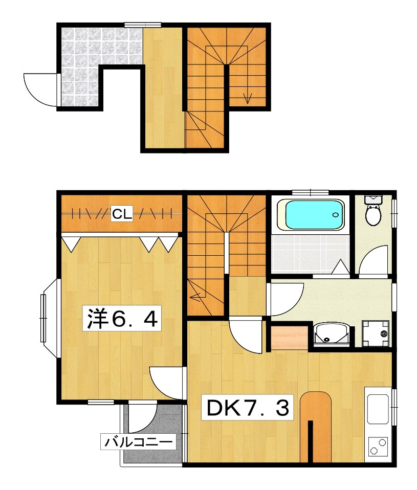 八幡垣内山戸建 間取り
