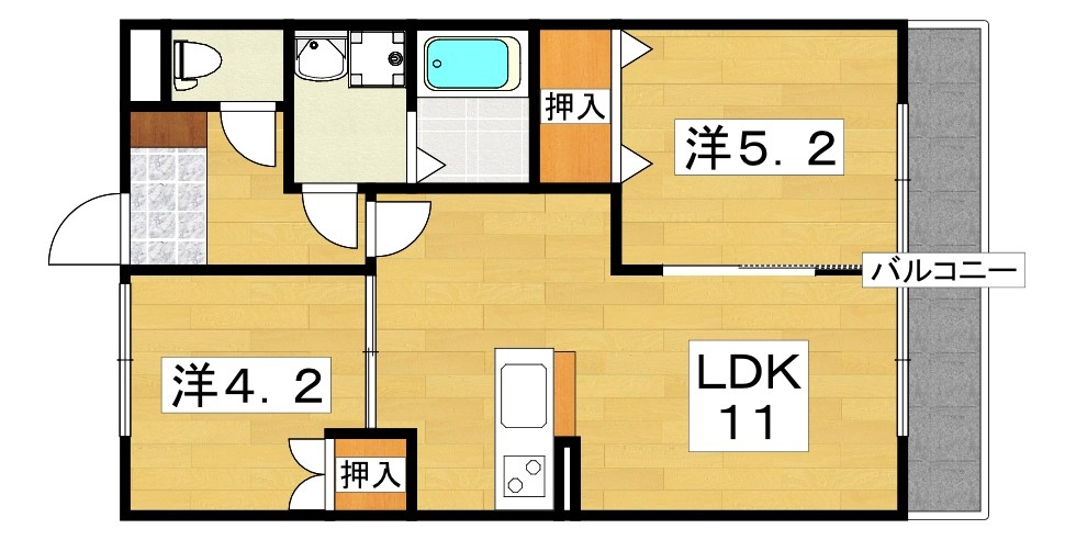 メゾンヴィオレ翔開 間取り