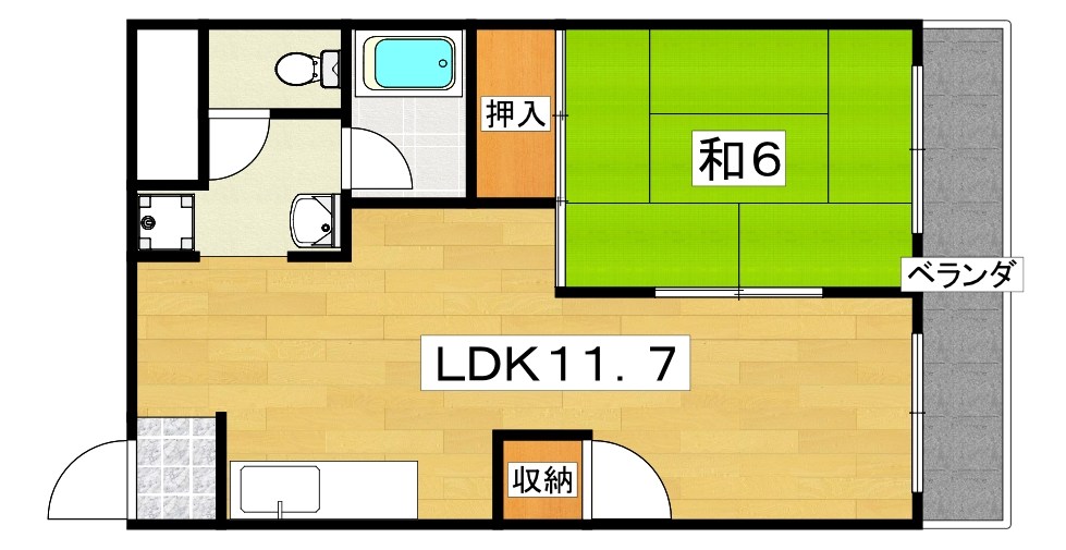 サンハイツ八坂 間取り