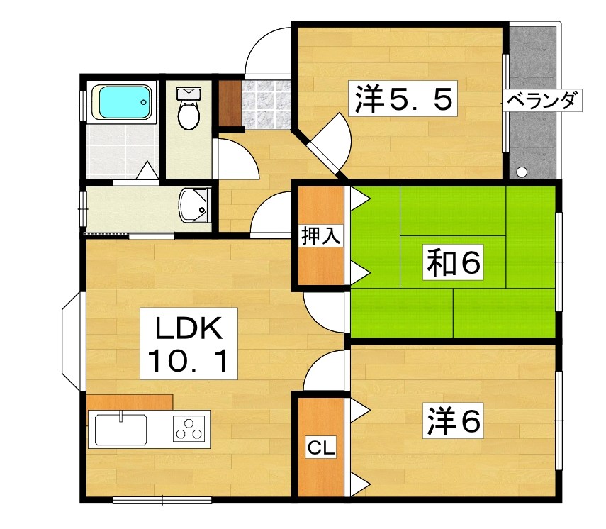 寿ハイツ 間取り
