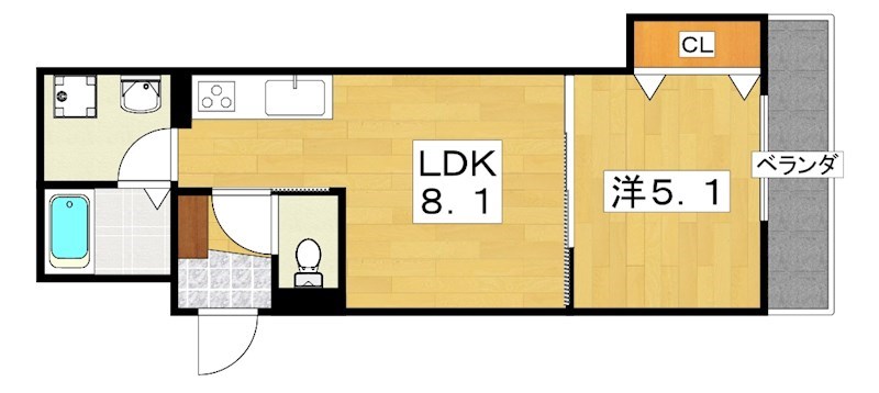 ラモーナ萱島東Ⅱ 間取り