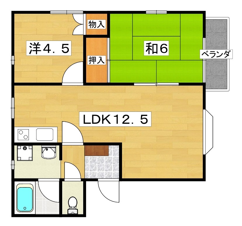 メゾンシャリオ　D棟  間取り