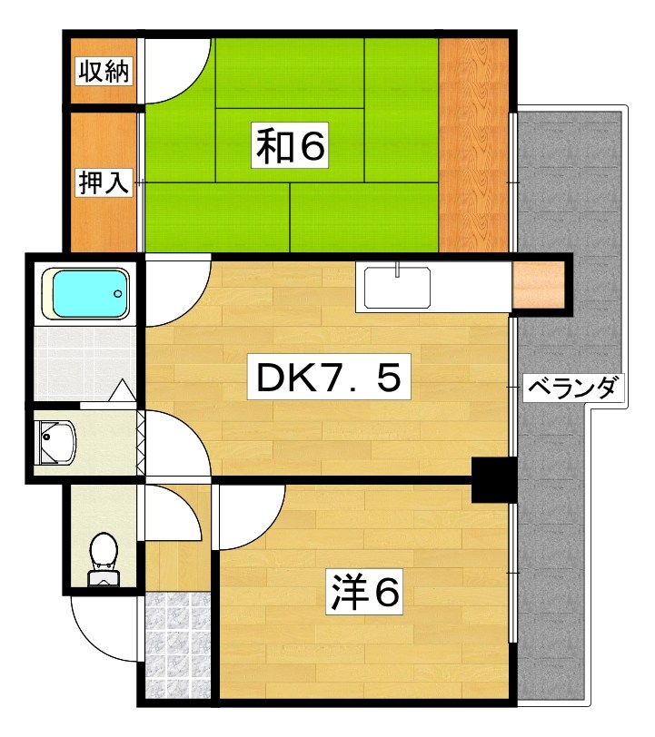 セブンスターマンション香里園 間取り