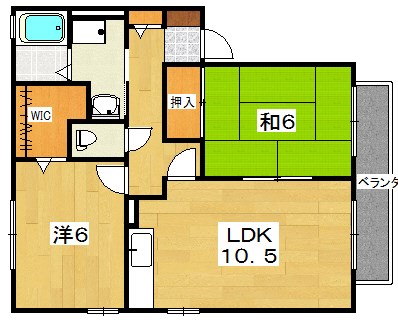 セジュール嘉平W棟 間取り