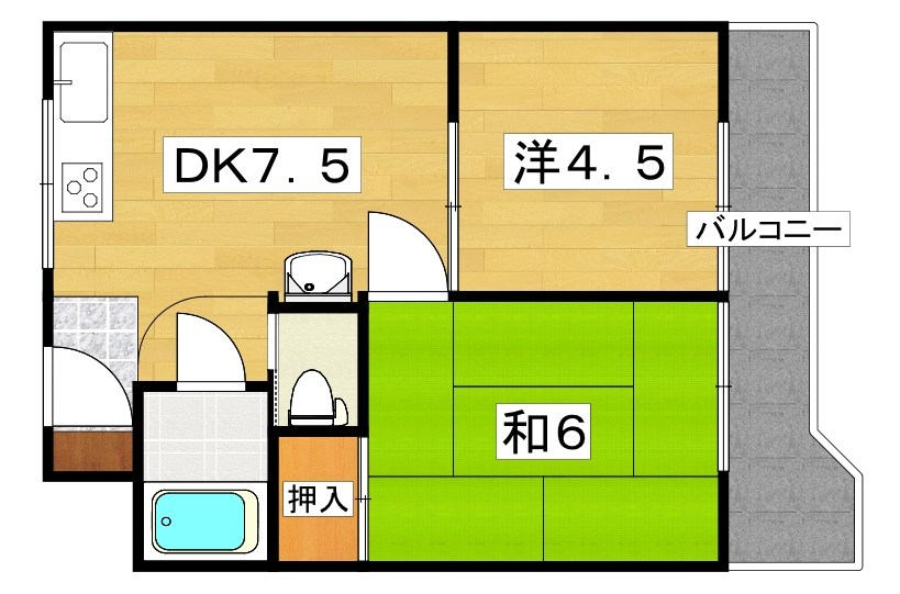 グランドハイツ２号館 間取り