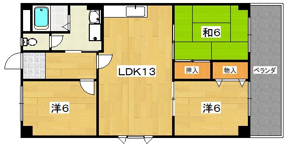 マンションあけぼの 間取り
