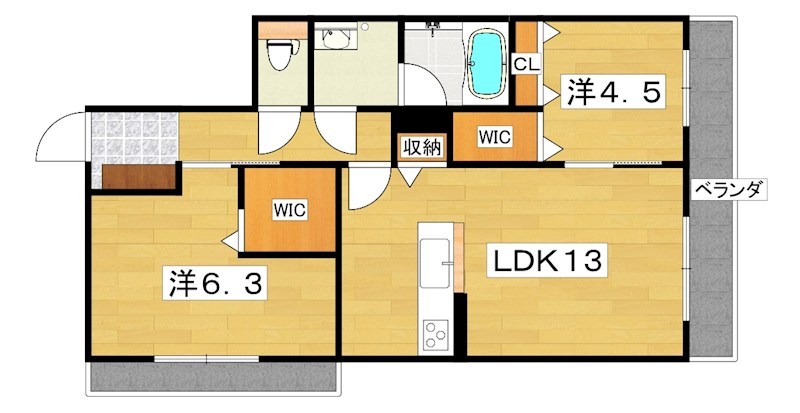 シャーメゾン寝屋川中央 間取り