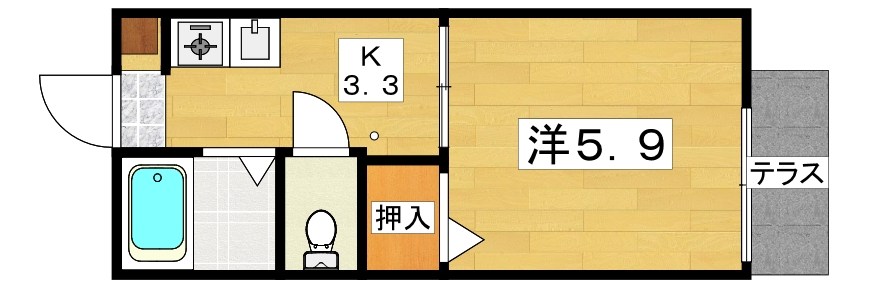 寝屋川菊池ハイツ 間取り