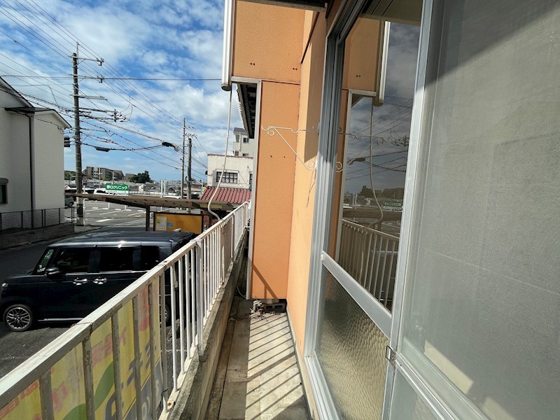 永村ハイツ ベランダ