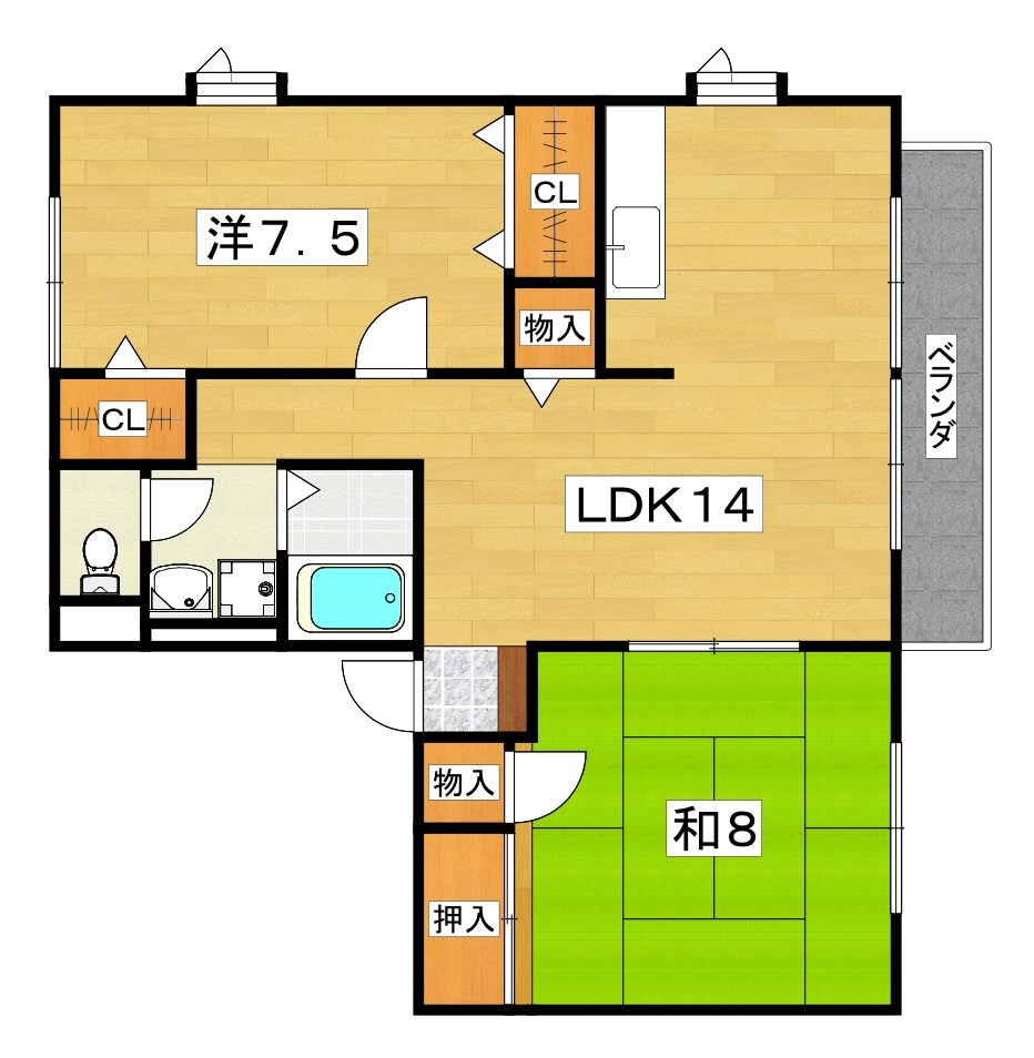 楠葉丘ハイツⅠ 間取り