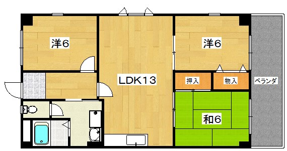 マンションあけぼの 間取り