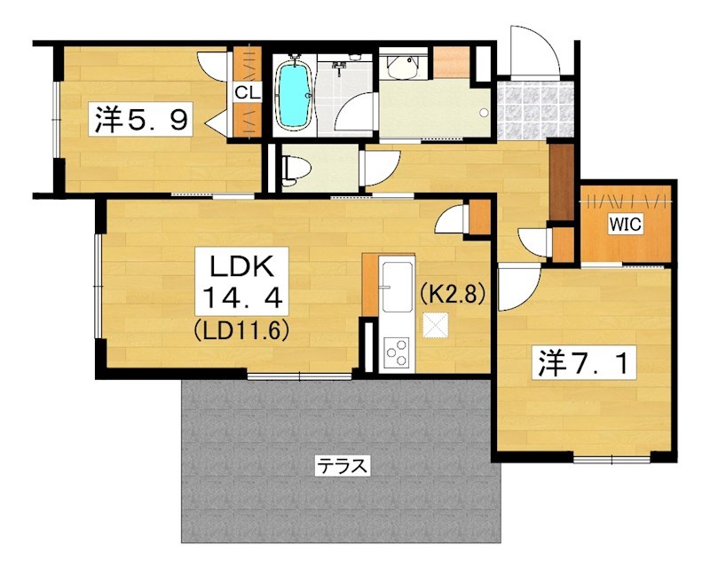 シャーメゾン森南 間取り