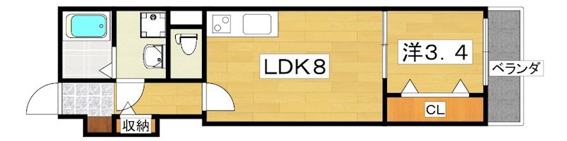 アート萱島East　Ｂ 間取り