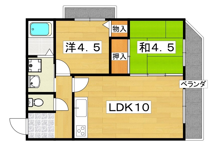 サニーコート石橋 間取り