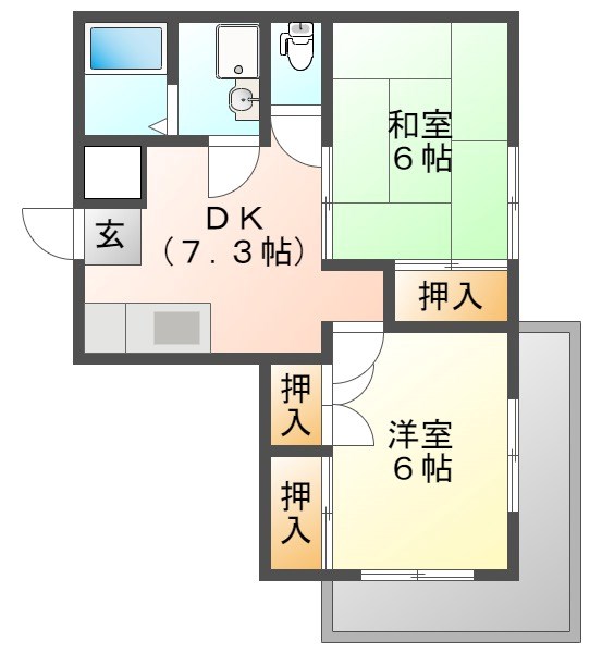 モンシャトー小金井成和 間取り
