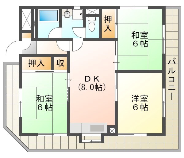 西国分寺山本ビルディング  間取り