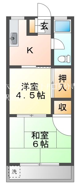 岡本ハイツ  間取り