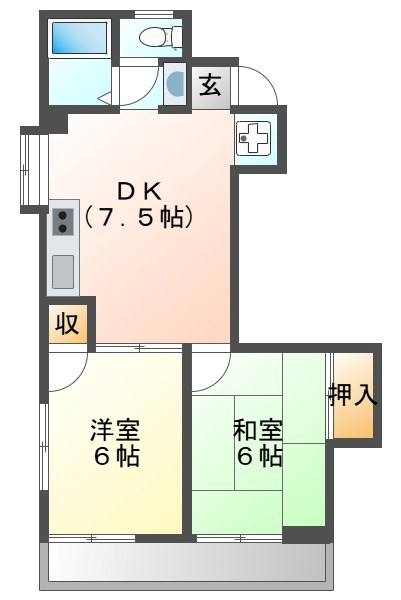 サンライズ６１  間取り