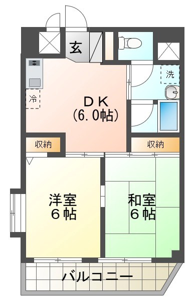 いづみマンション一ツ橋  間取り