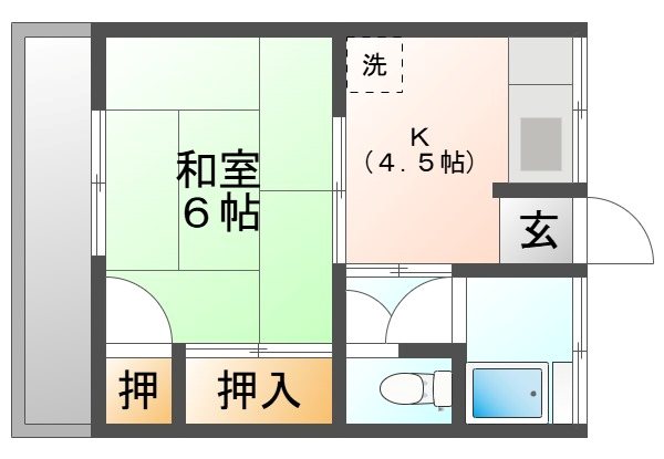 芳山荘 間取り
