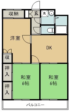 ハイランドマンション多田１号棟 間取り