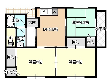 岡田借家 間取り