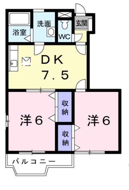 アンジェリオ　Ｂ 間取り