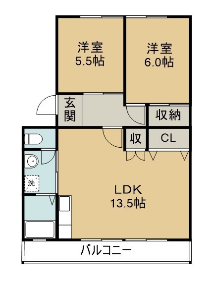 天神マンションⅠ・Ⅱ 間取り