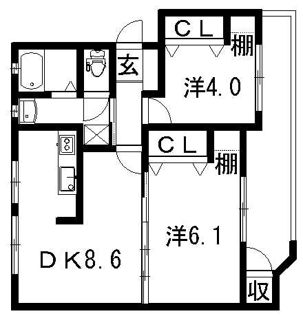 第２ますやマンション 間取り