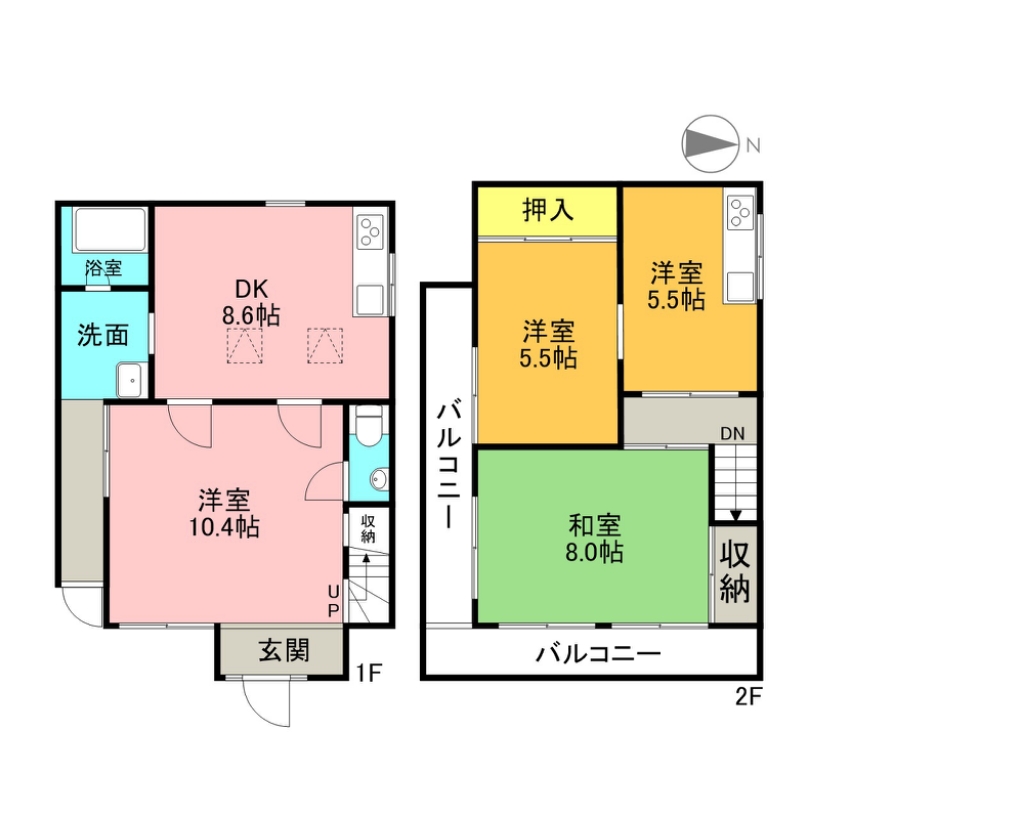末広４丁目戸建（椙原邸） 間取り