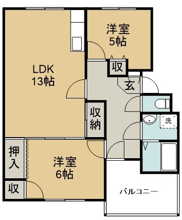 ギャラック国府Ⅲ 間取り