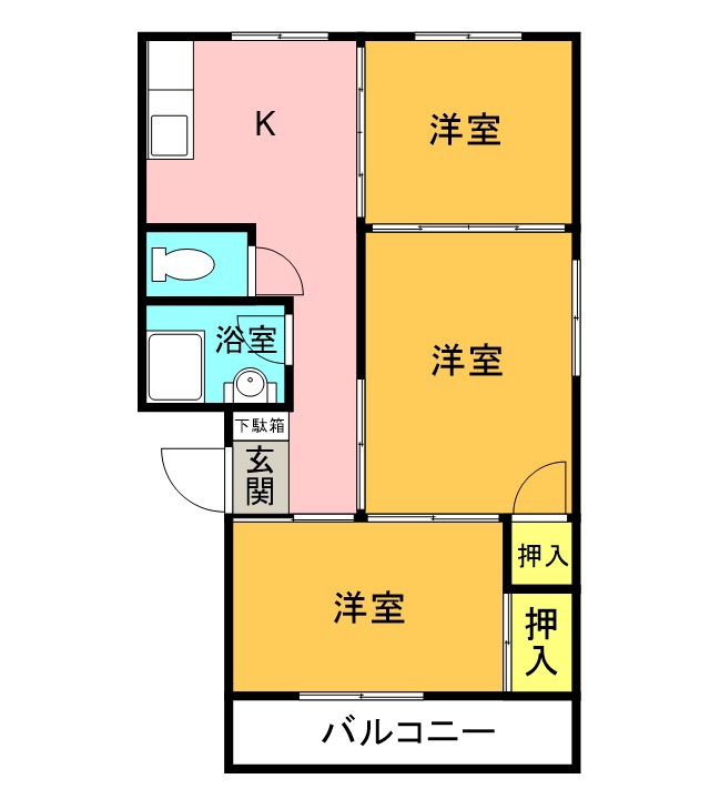 コーポ岡部 間取り