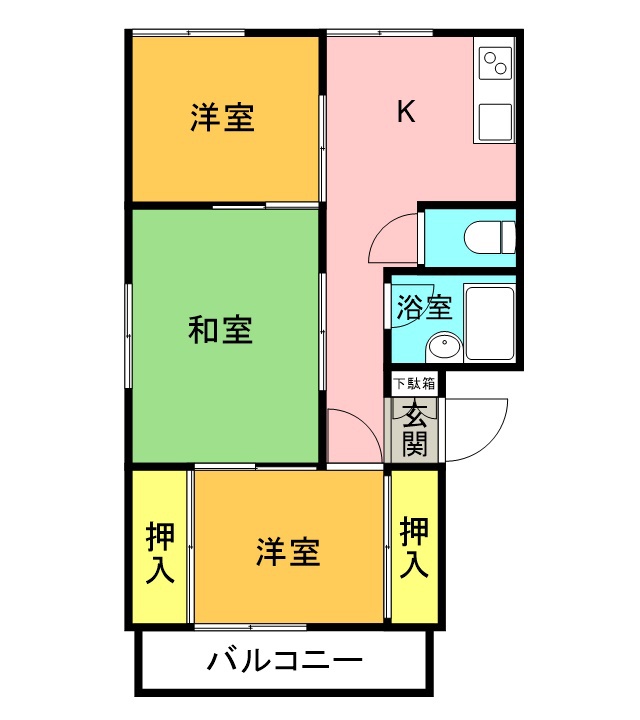 コーポ岡部 間取り