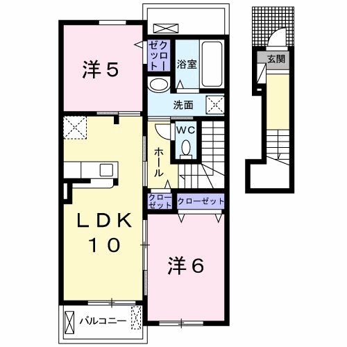 ハイソラーレ　Ⅰ 間取り