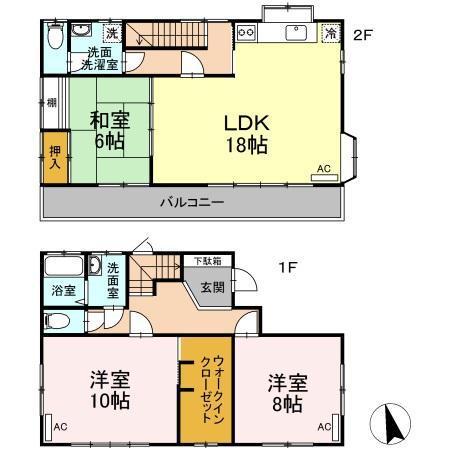 山城町　戸建 間取り