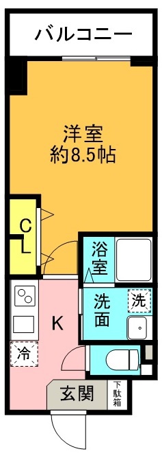 Ｋ－クレスト西新町 間取り