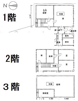 福島１丁目テナント　別館 間取り