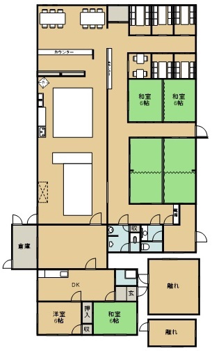 阿南市福井町テナント 間取り
