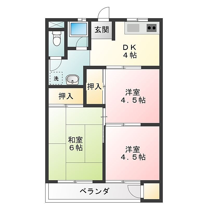 寺内マンション２ 間取り