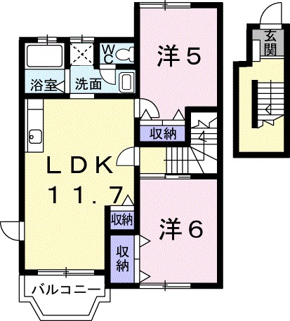 ソレイユ・ルヴァンＡ 間取り