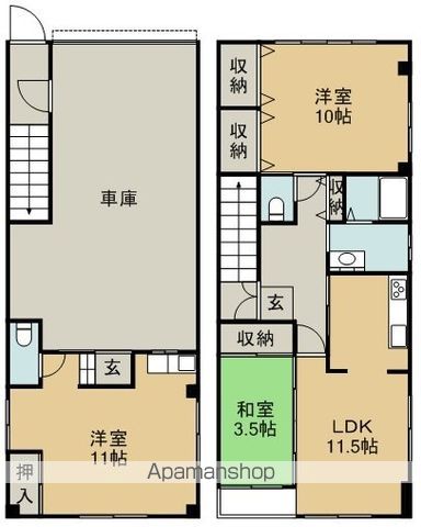富田橋　鍬田邸 間取り