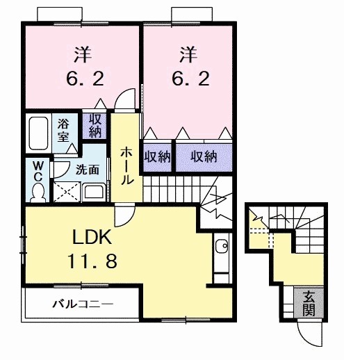 フォンテーヌＢ 間取り