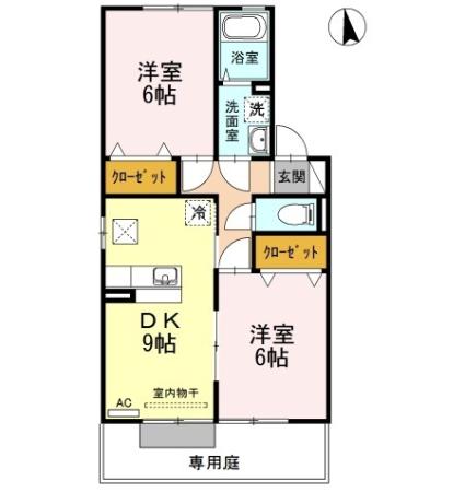 アクシス南島田　Ａ棟 間取り