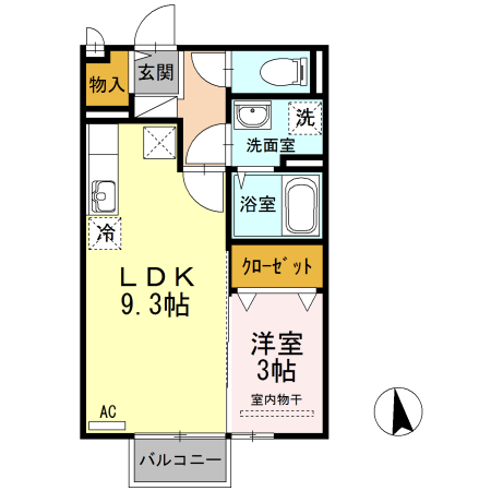 アクシス南島田　Ｄ棟 間取り