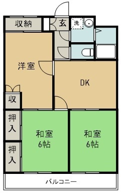 ハイランドマンション多田１号棟 間取り
